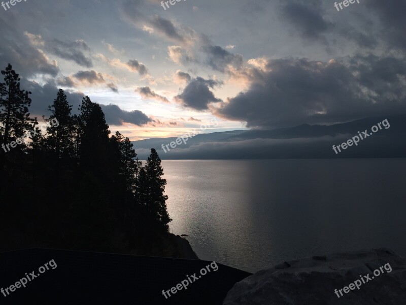 Peachland Sunrise Okanagan British Columbia