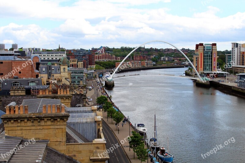 Newcastle Millenium Bridge England Newcastle Upon Tyne Tyne