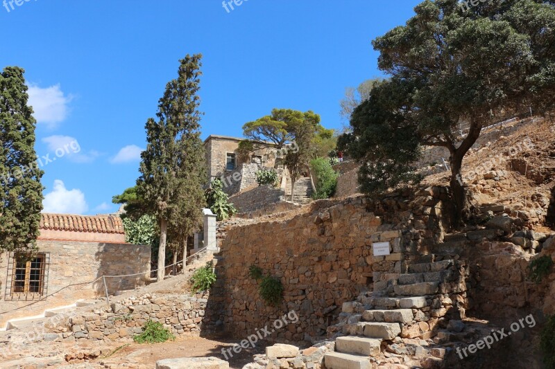 Crete Greece Spinalonga Leprosy Island Island