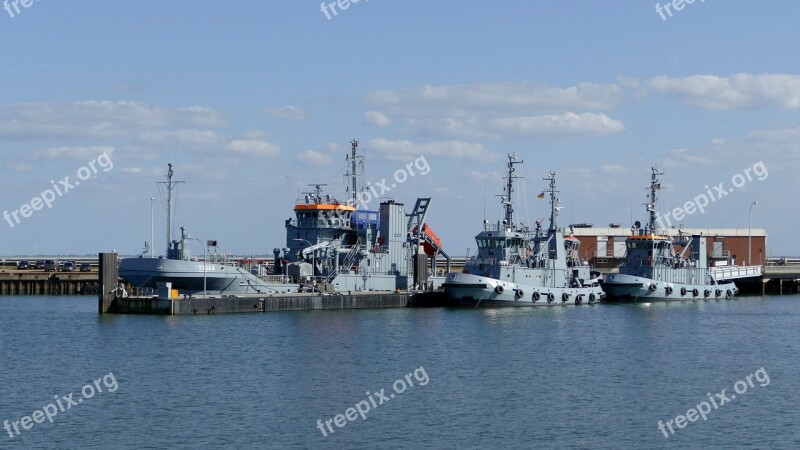 Marina Ships Warship Port North Sea