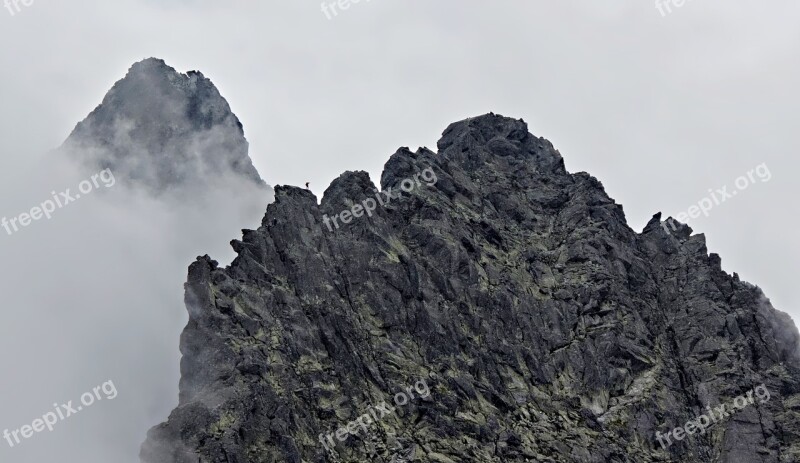 Mountains Alpinist Mountaineer Tatry Climbing