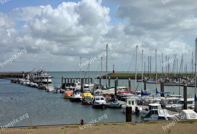 Port Ships Boats Lake Sea