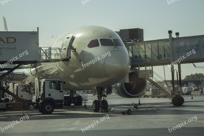 Etihad Etihad Airways Boeing Aircraft Airport Aviation