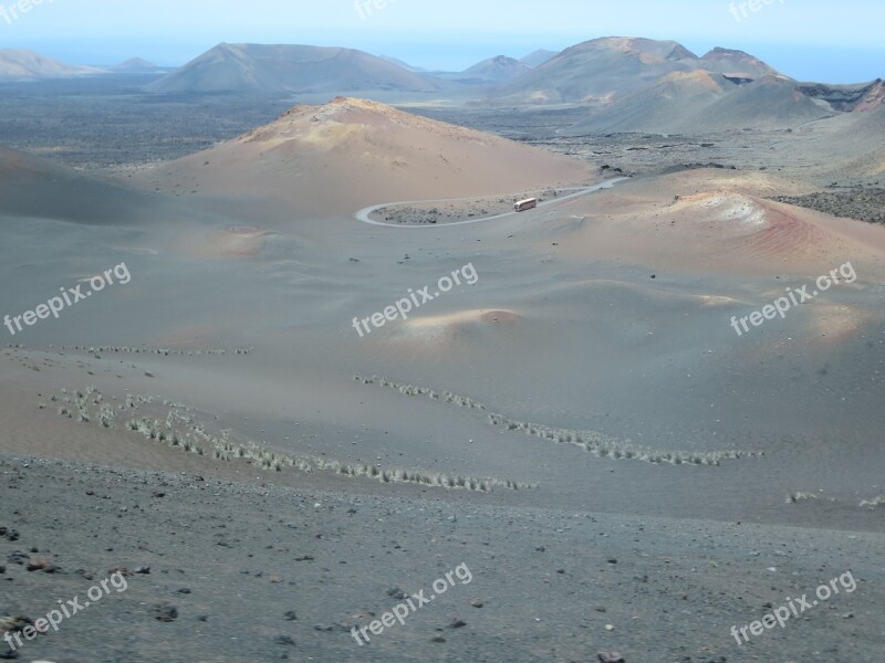 Lanzarote Lava Volcano Volcanism Nature