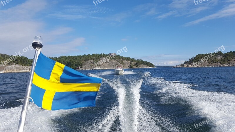 Boat Archipelago Sea Pleasure Boat Sweden