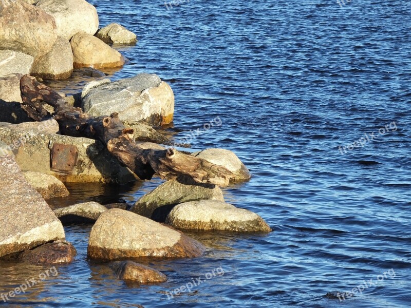 Water Blue Water Sea Rocks Blue