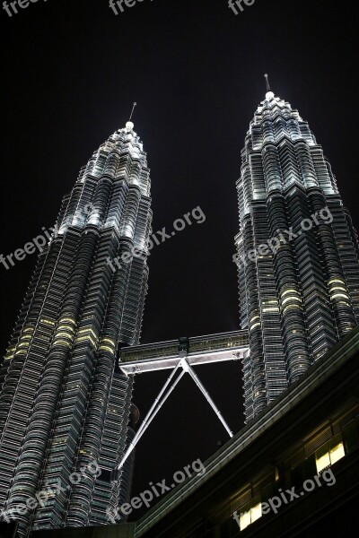 Twin Towers Malaysia City Petronas Building