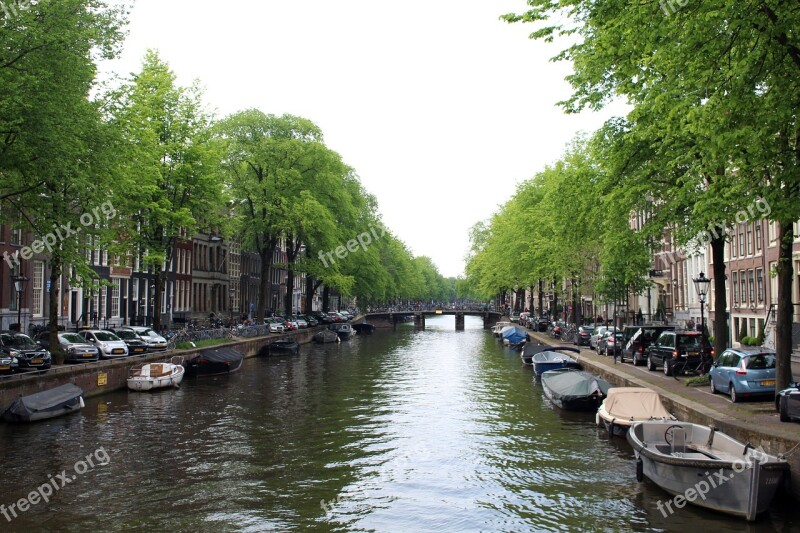 Amsterdam Canal Netherlands Channel Holland