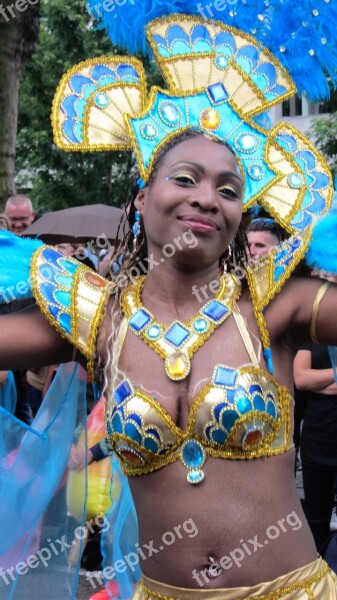 Happy Party Parade Beautiful Woman Carnival