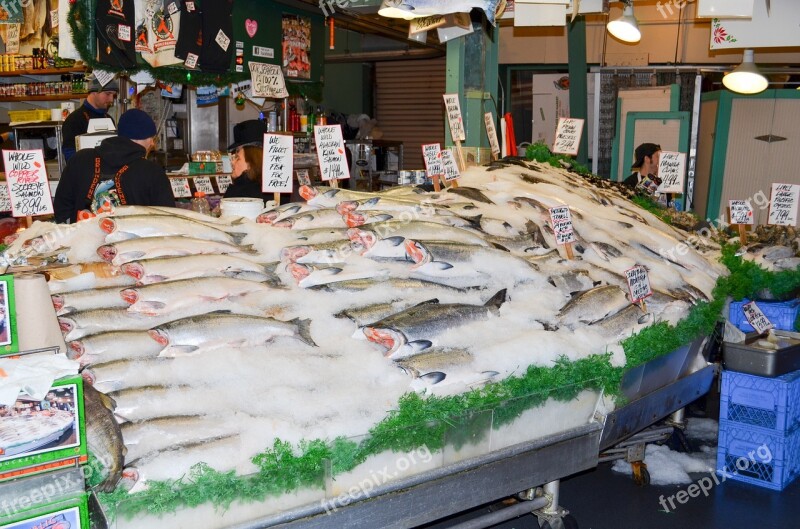 Fish Market Fish Seattle Market Seafood