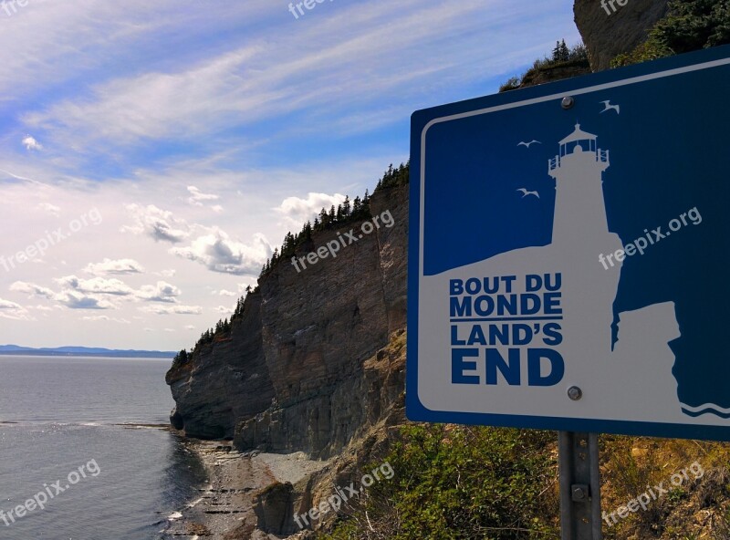 Gaspésie Québec Canada End Of The World Free Photos