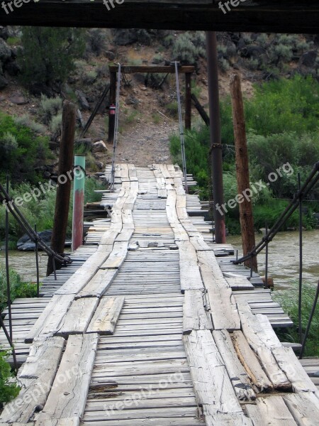 Taos Bridge Rio Grande Santa Fe New Mexico