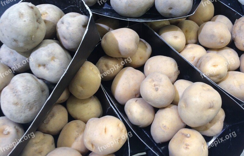 Potato Black And White Vegetables Department Department Store