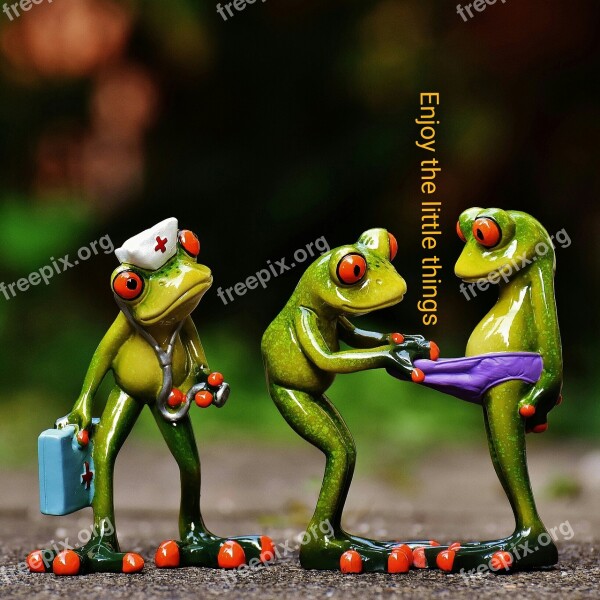 Frogs Enjoy The Little Things Funny Cute Nurse