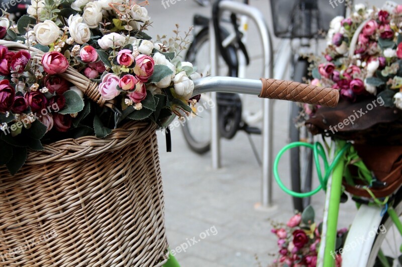 Kraków Flowers Bicycle Trash Bike