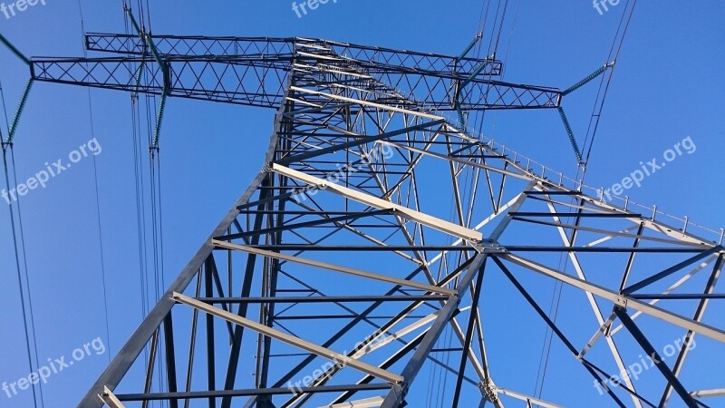 Construction Electricity Tower Mast Free Photos