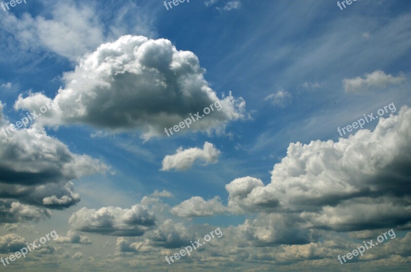 Clouds Sky Blue Cloudy Skies Free Photos