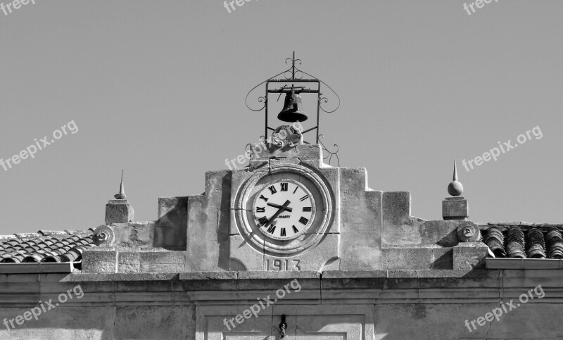 Clock Town Hall Bell Belfry France