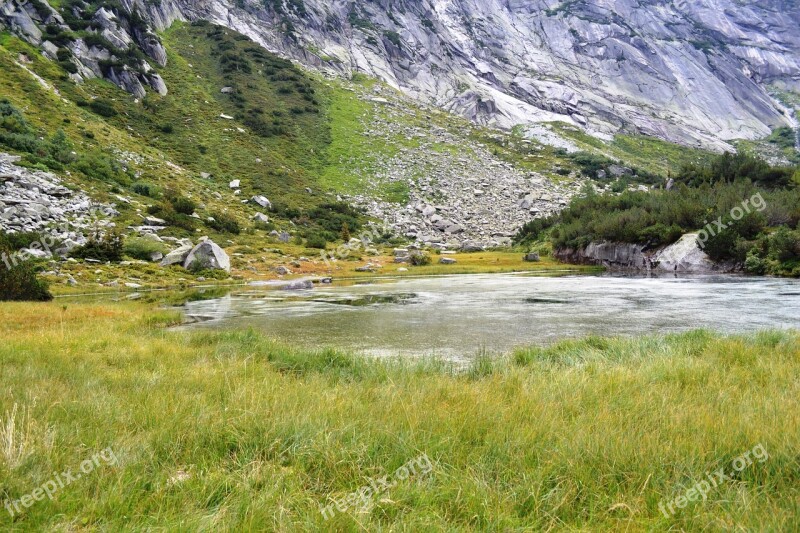 Mountain World Mountains Switzerland Nature Bergsee