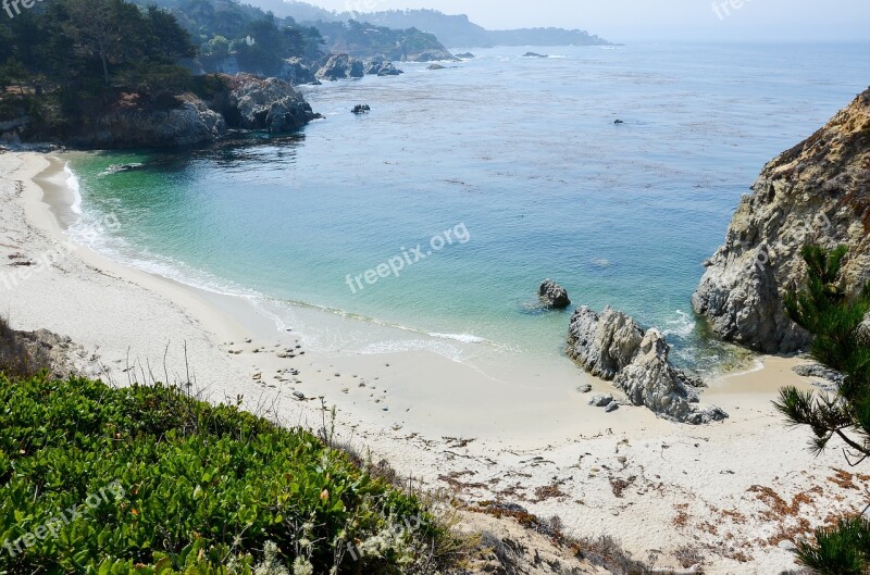 Point Lobos Usa America Coast West Coast