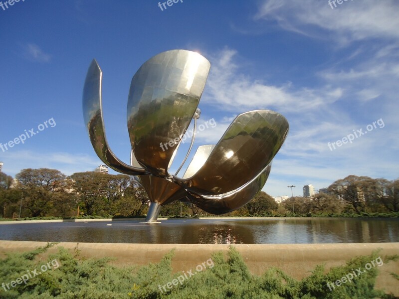 Buenos Aires Recollect Flower Floralis Generica Free Photos