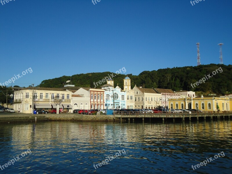 Beach Litoral Historic City Brazil Santa Catarina