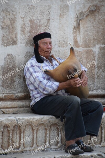 Bagpipe Man Croatia Free Photos