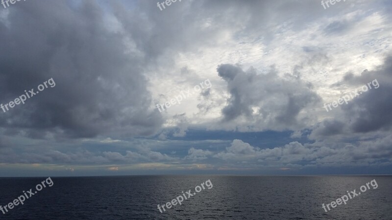 Sky Clouds Ocean Blue Sky Clouds Sky Clouds