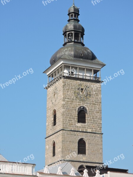 Tower Monument Czech Republic Building Czech Budejovice