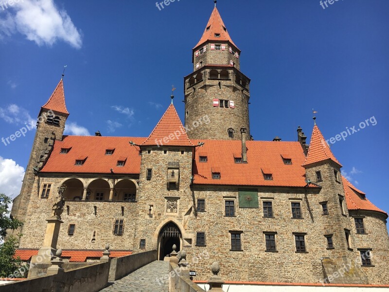 Czech Republic Castle The Palace Tower Monuments