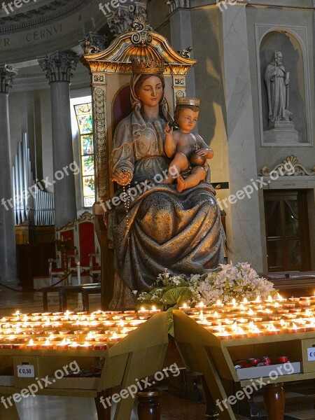 Madonna With Child Sacral Religious Figure Church Free Photos