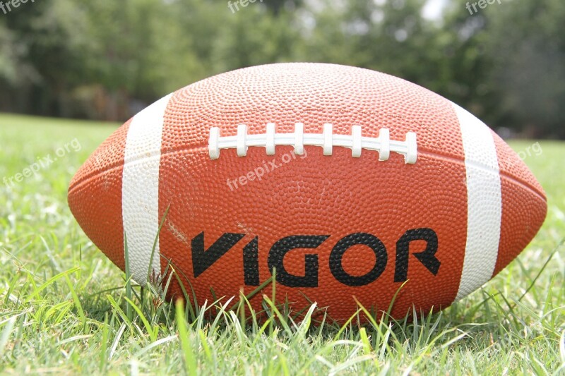 American Football Football Sports Ball Grass