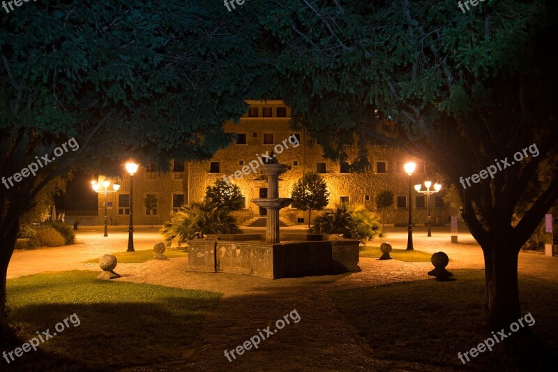 Monastery Lluc Night Sanctuary Palma De Mallorca Free Photos