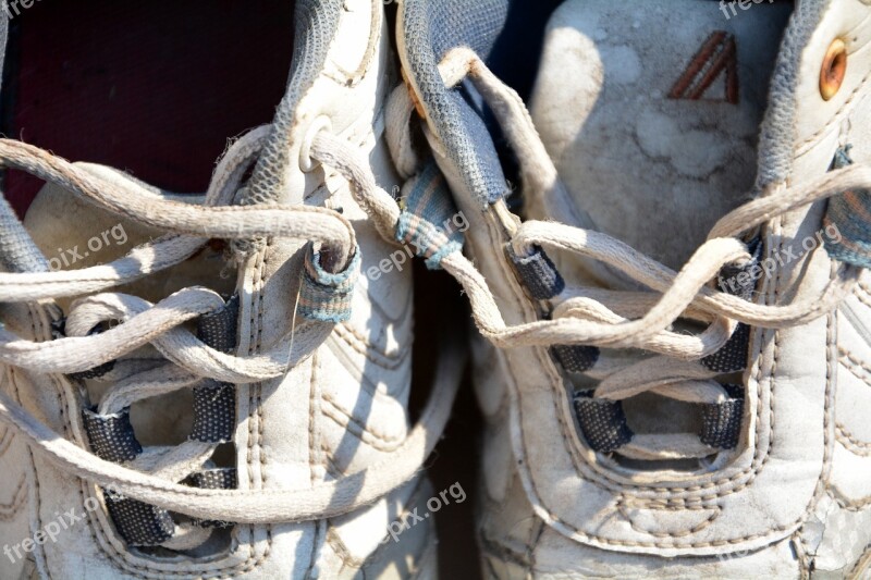 Shoe Laces Ruined Sneakers Free Photos