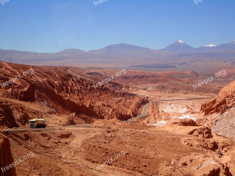 Atacama Desert Chile Desert Summer Sun