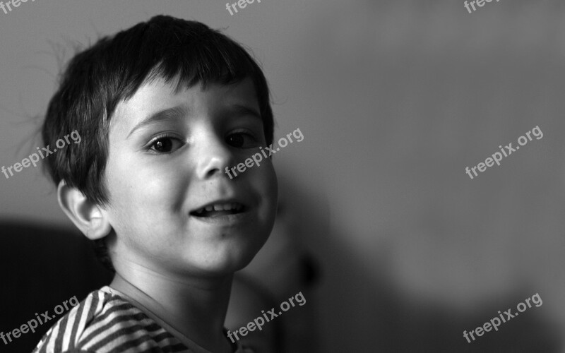 Child Black And White Child Portrait Free Photos