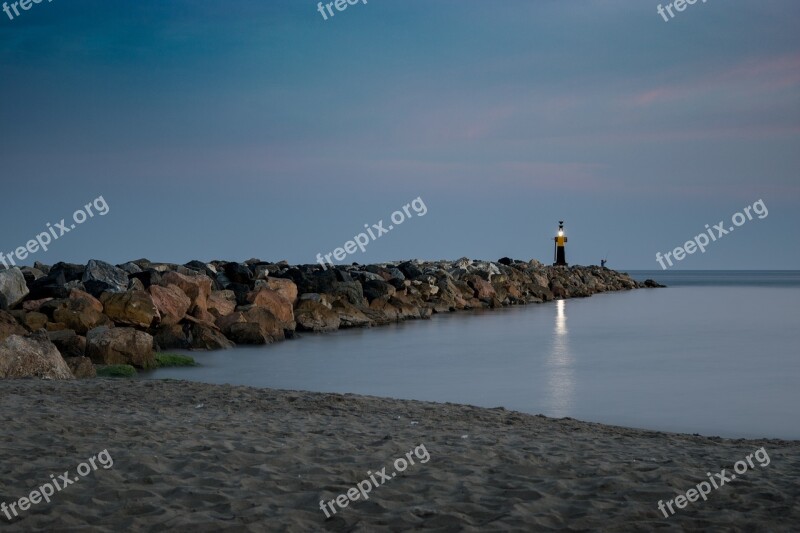 Lighthouse Beach Sea Costa Holiday