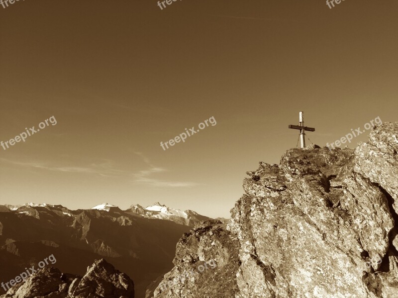 Rastkogel Summit Zillertaler Alpen Zillertal Mountains