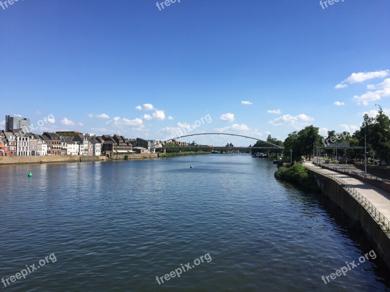 Landscape River Meuse Maastricht Summer