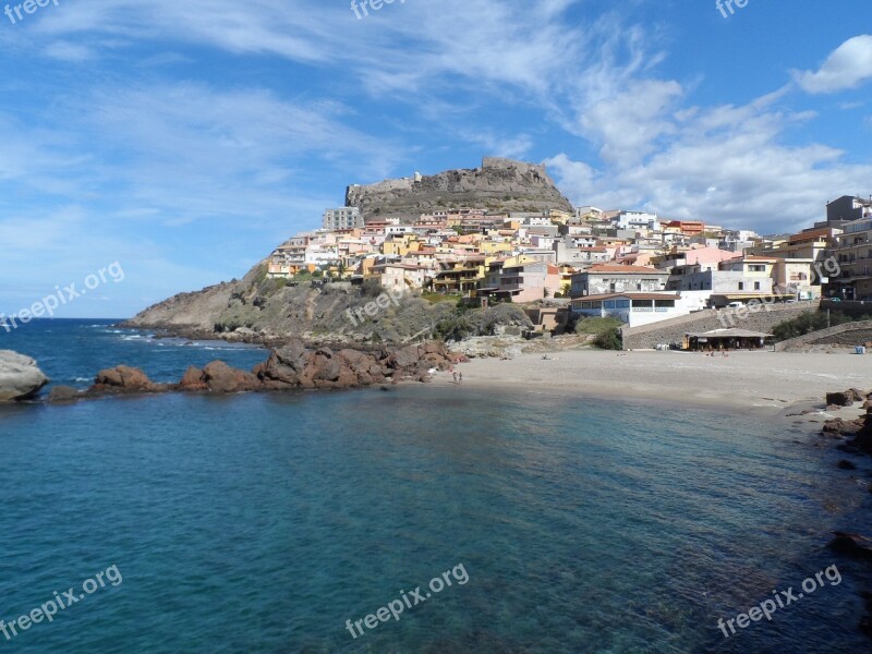 Sardinia Castelsardo Sea Mediterranean Free Photos