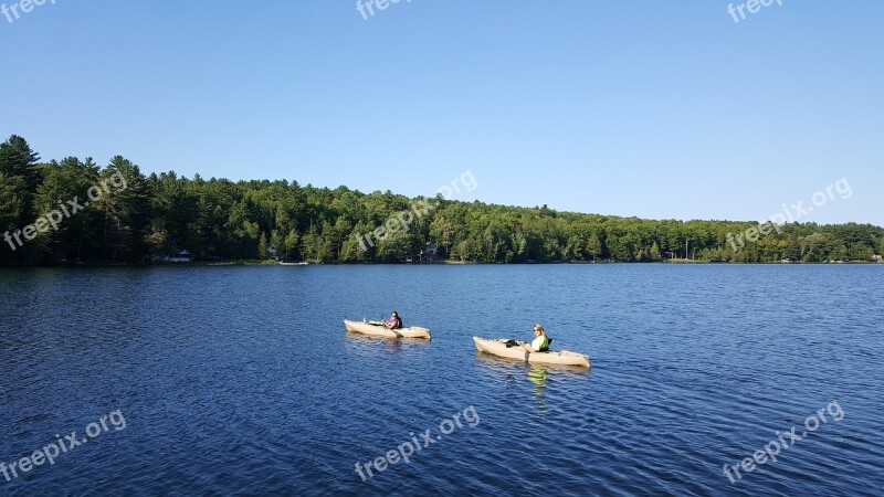 Kayak Water Lake Pond Trees