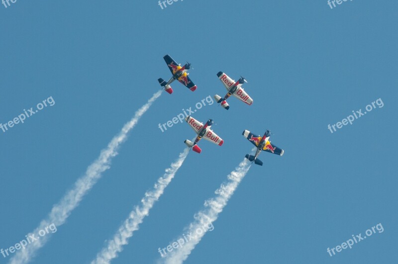 Aerobatics Aircraft Contrail Smoke Flugshow