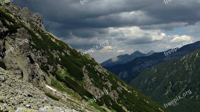 Tatry Mountains Landscape Nature The High Tatras