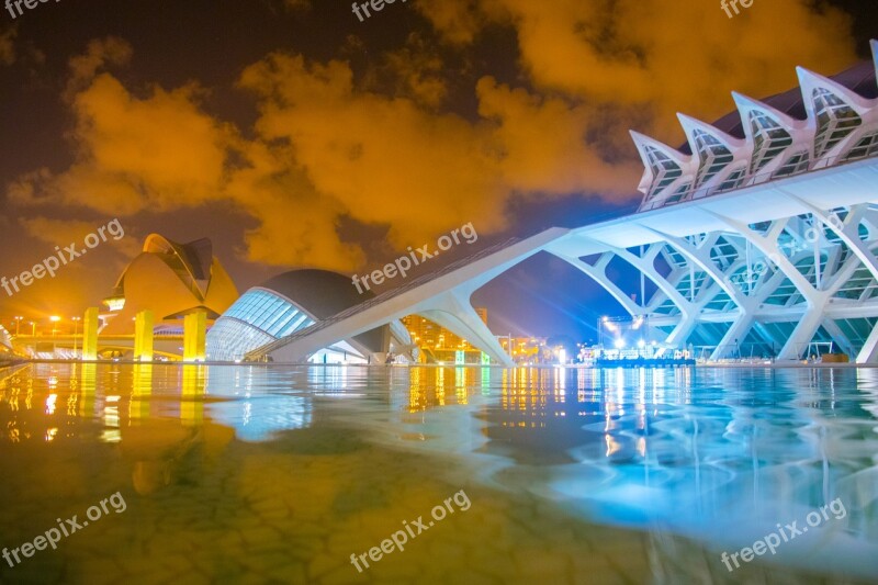 Valencia City Of Arts And Sciences Color Architecture Buildings