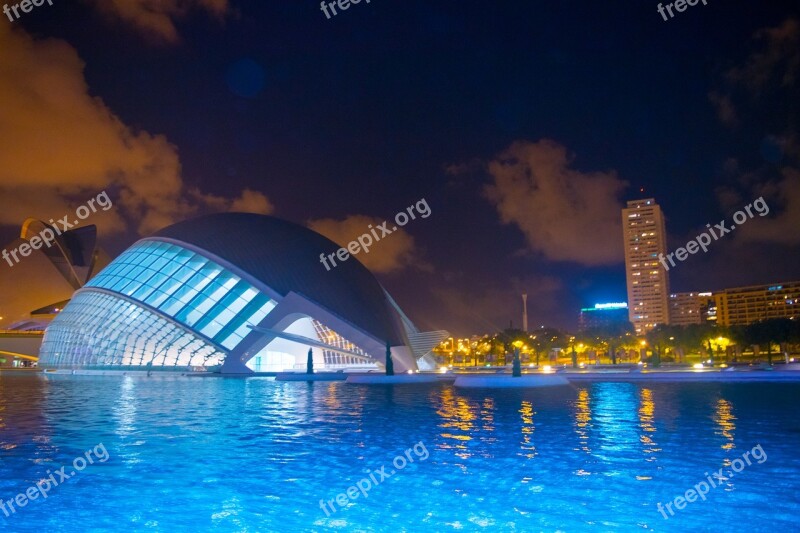 Valencia City Of Arts And Sciences Color Architecture Buildings