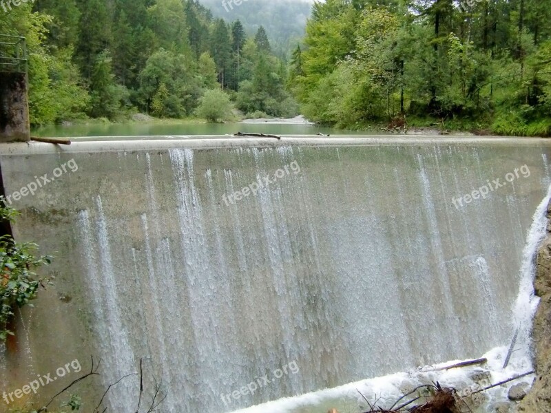 Weir River Water Dam Waterfall