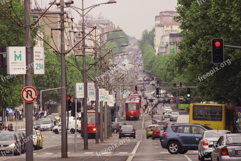 Tram Street Bulevar City Urban