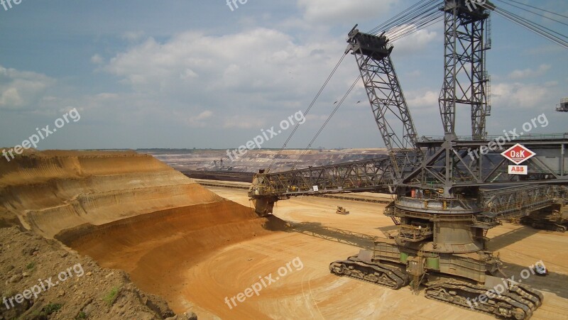 Garzweiler Open Pit Mining Bucket Wheel Excavators Brown Coal Technology