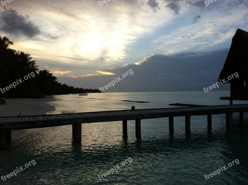 Maldives Hotel Landscape Free Photos