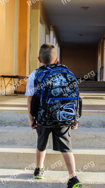 Student School First Day First Steps Primary School